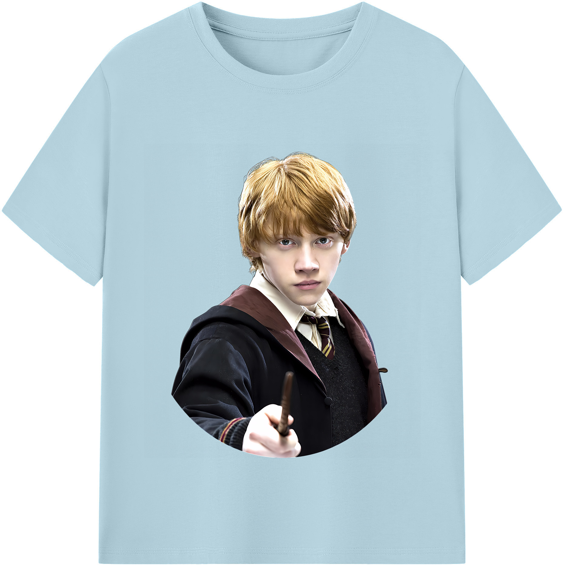 （画像用） Harry Potter ハリー・ポッターシリーズ 綿100％半袖Tシャツ（フロントプリント）